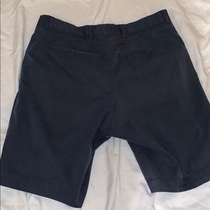 Hugo Boss pined-striped navy shorts